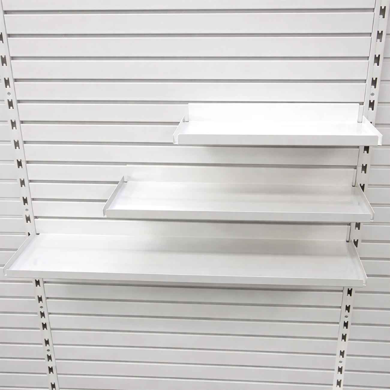 Wall Mount RX Pharmacy Metal Slatwall Mount Kit - 32"L or 48"L