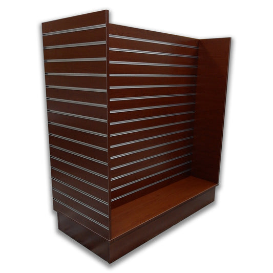 Deluxe Slatwall H Gondola Merchandiser With Metal Inserts 48" L