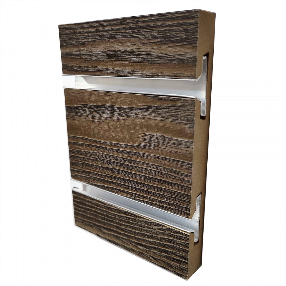 Slatwall Mountain View 4x8 LPM With Silver Metal Inserts