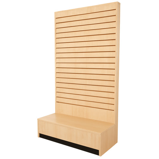 Slatwall L Shaped Wall Merchandiser 48" L