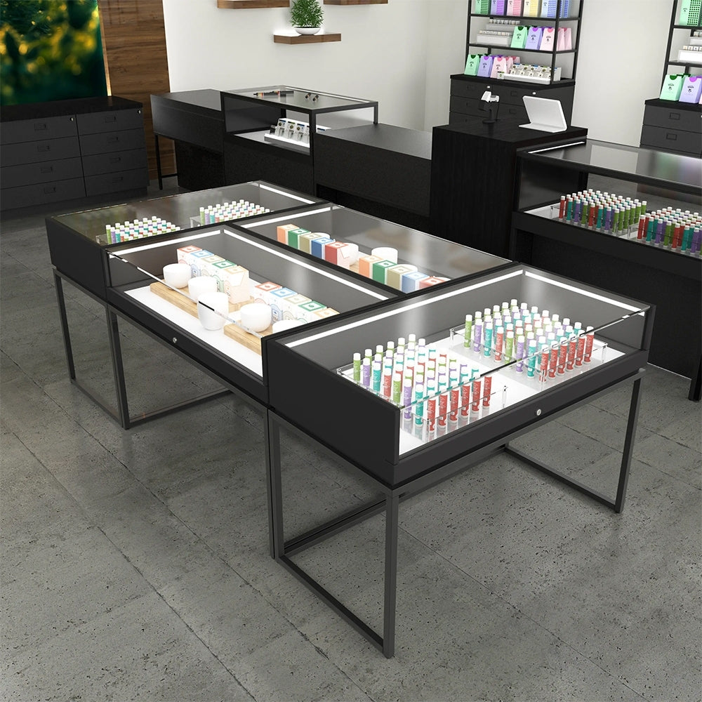 Deluxe Retail Glass Pharmacy Showcase