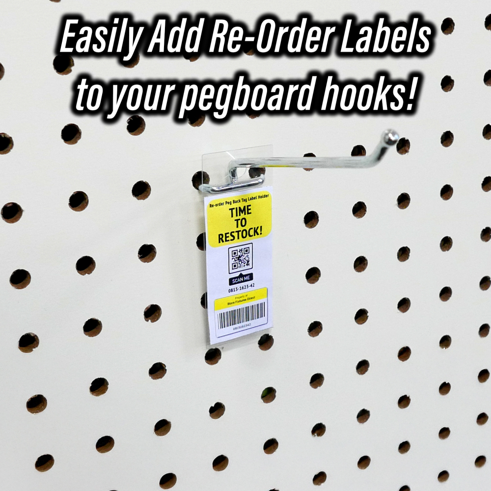 Peg Back Tag Label Holders