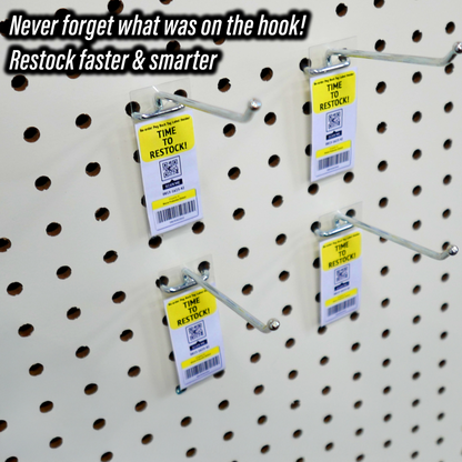 Peg Back Tag Label Holders