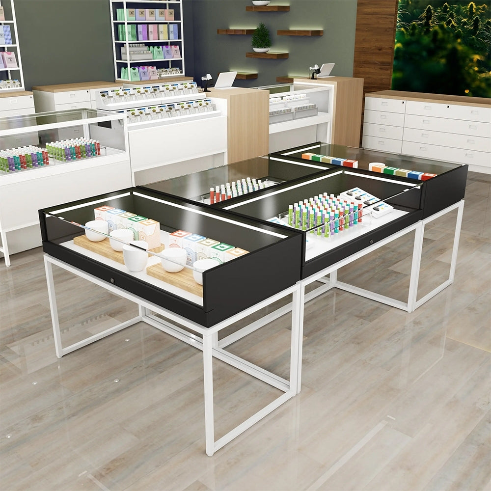 Deluxe Retail Glass Pharmacy Showcase