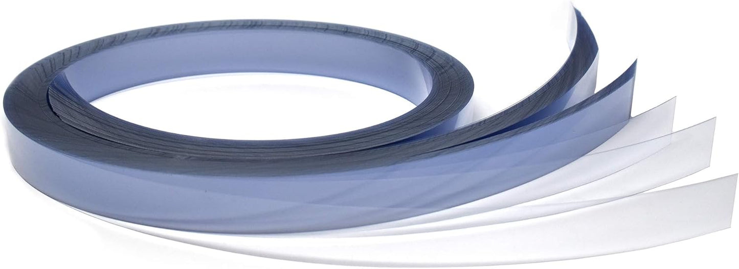 Gondola Shelving Pre Cut Vinyl Insert Strips - 48" L - 100 Pack