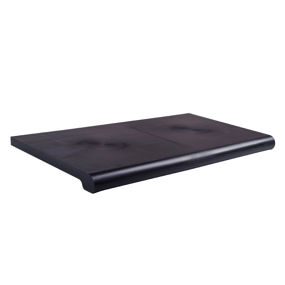 Black Bullnose Shelves 13" D x 24" L