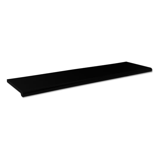 Black Bullnose Shelves 13" x 48" L