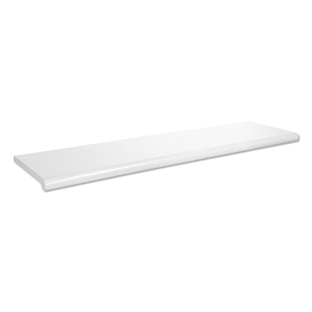 White Bullnose Shelves 13" D x 48" L
