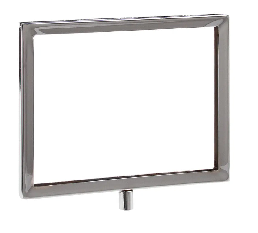 Chrome 5 x 7 Frame Magnetic Base Retail Sign Holder