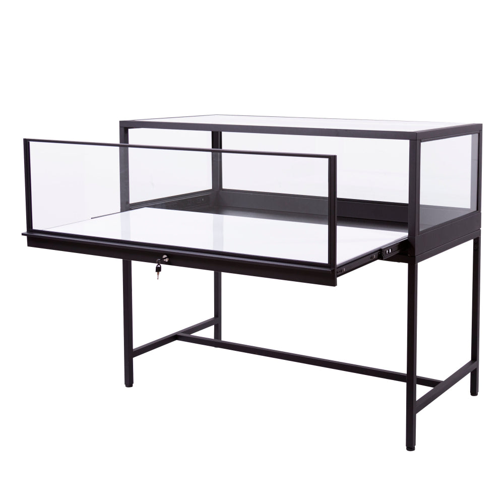 Deluxe Half Vision Glass Pharmacy Showcase