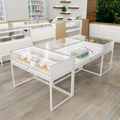 Deluxe Retail Glass Pharmacy Showcase
