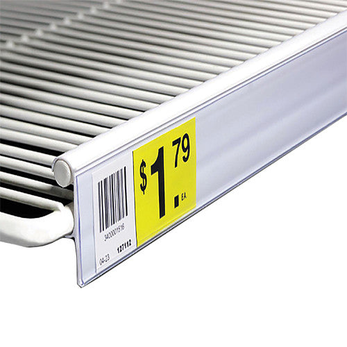Refrigerator Double Wire Shelf Ticket Channel, 29.5" L