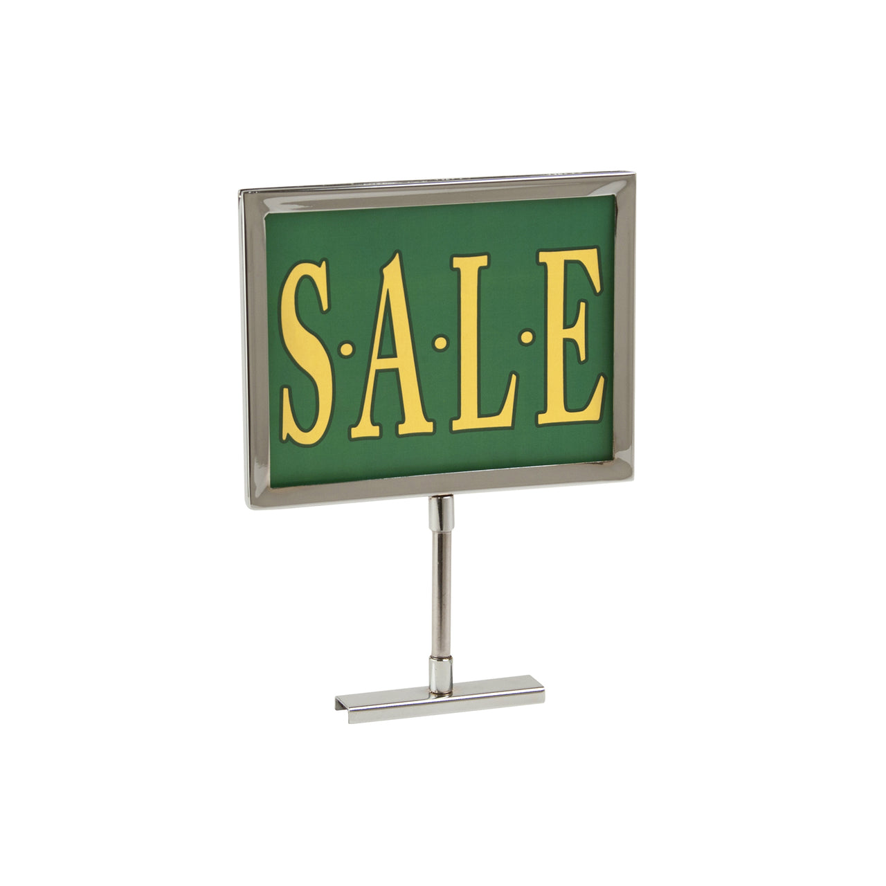 Chrome 5 x 7 Frame Magnetic Base Retail Sign Holder