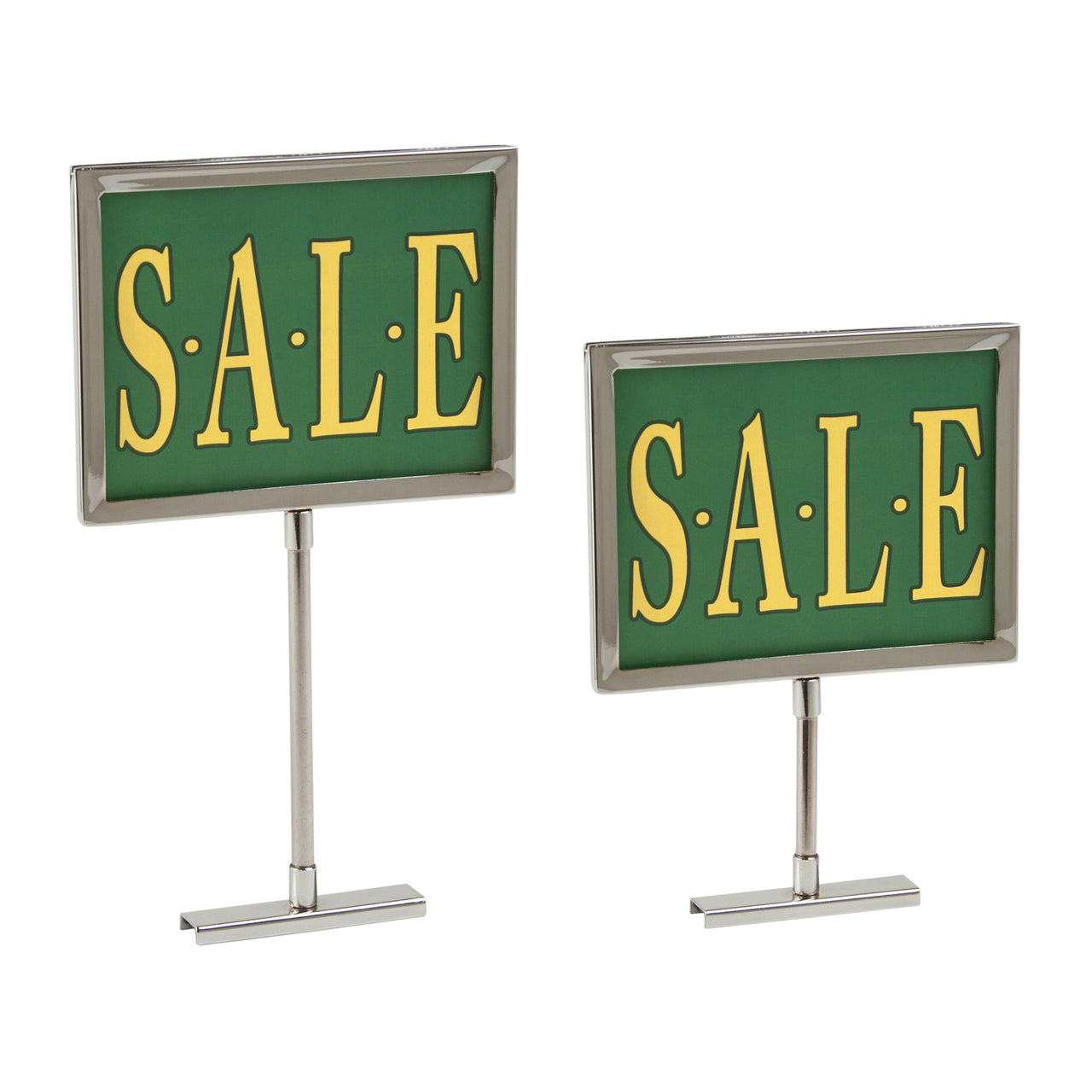 Chrome 5 x 7 Frame Magnetic Base Retail Sign Holder