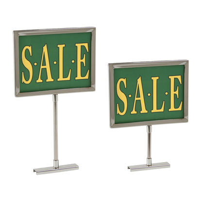 Chrome 5 x 7 Frame Magnetic Base Retail Sign Holder