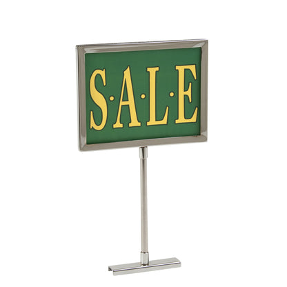 Chrome 5 x 7 Frame Magnetic Base Retail Sign Holder