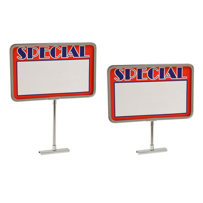 Chrome 7 X 11 Frame Magnetic Base Retail Sign Holder