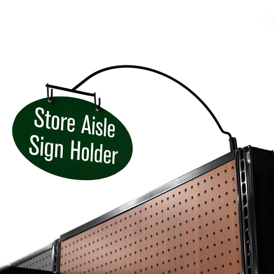Magnetic Store Aisle Sign Holder, Department Walkway Labeler for Gondola Shelf