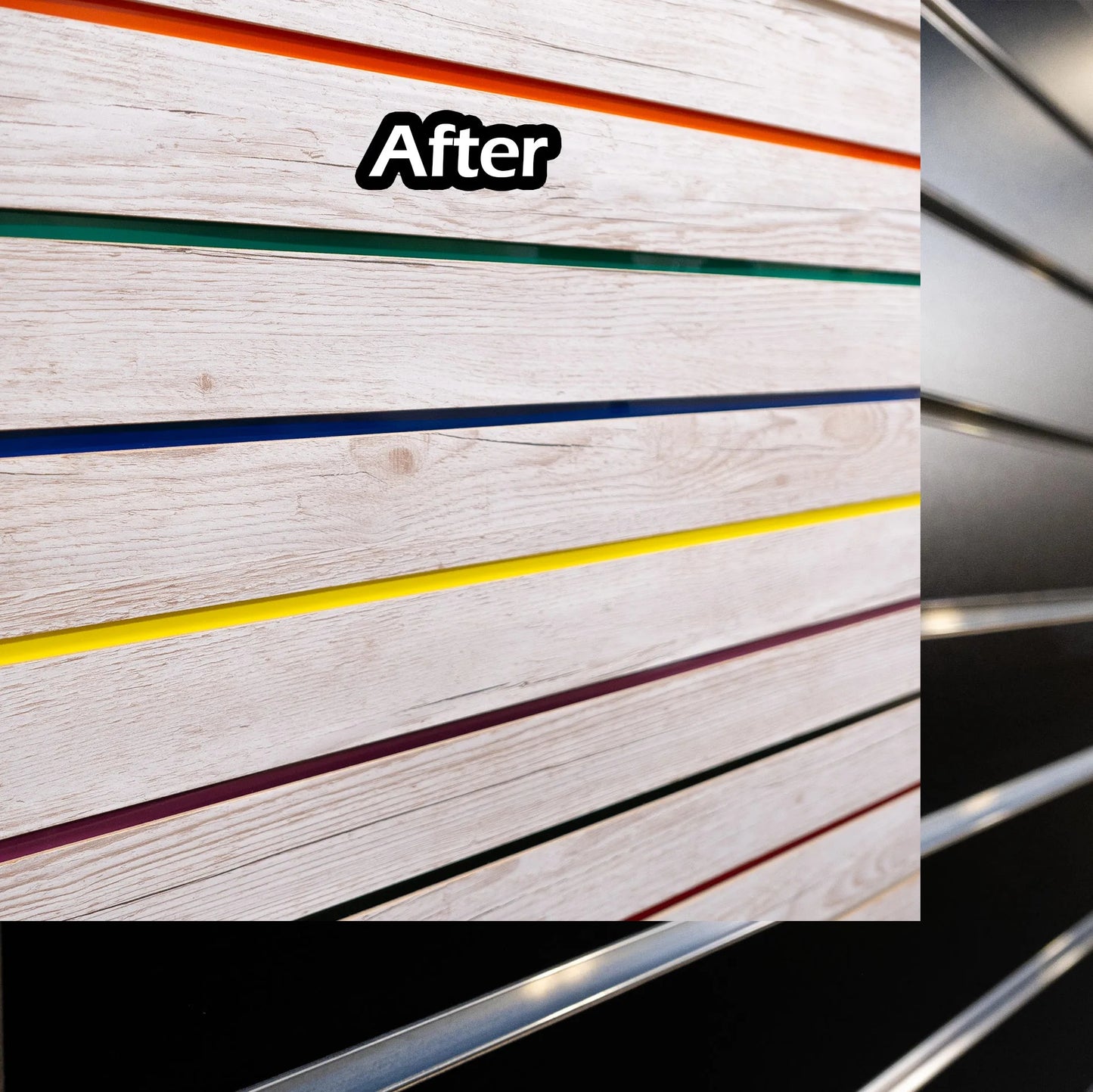 Decorative Slatwall Vinyl Insert Rolls