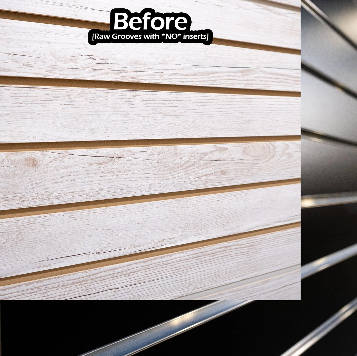 Decorative Slatwall Vinyl Insert Rolls