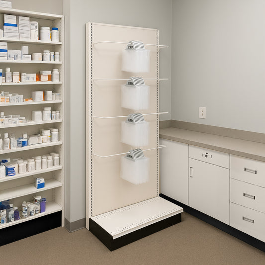 Rx Call Bag Hang Rod for Gondola Shelving