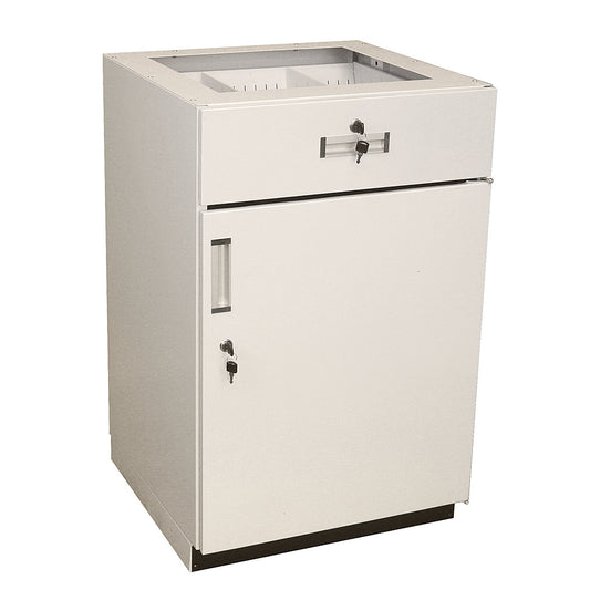 Metal Rx Under Counter Pharmacy Closed Door Unit with Drawer