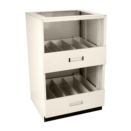 Metal Rx Under-Counter Pharmacy Vial Storage Cabinet
