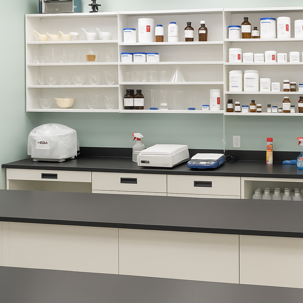 Rx Metal Pharmacy Bay Unit, Wall Mounted Cabinet 36"