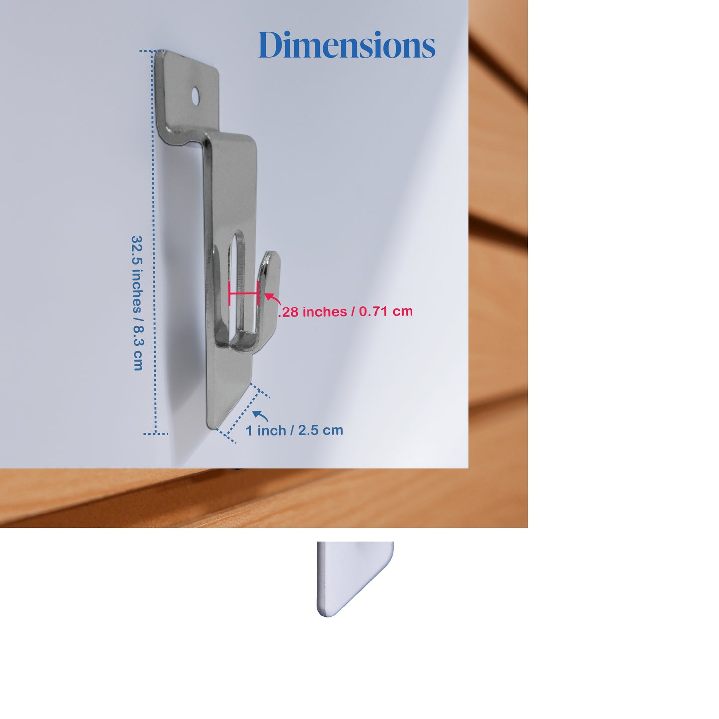 Slatwall Utility Notch Hook