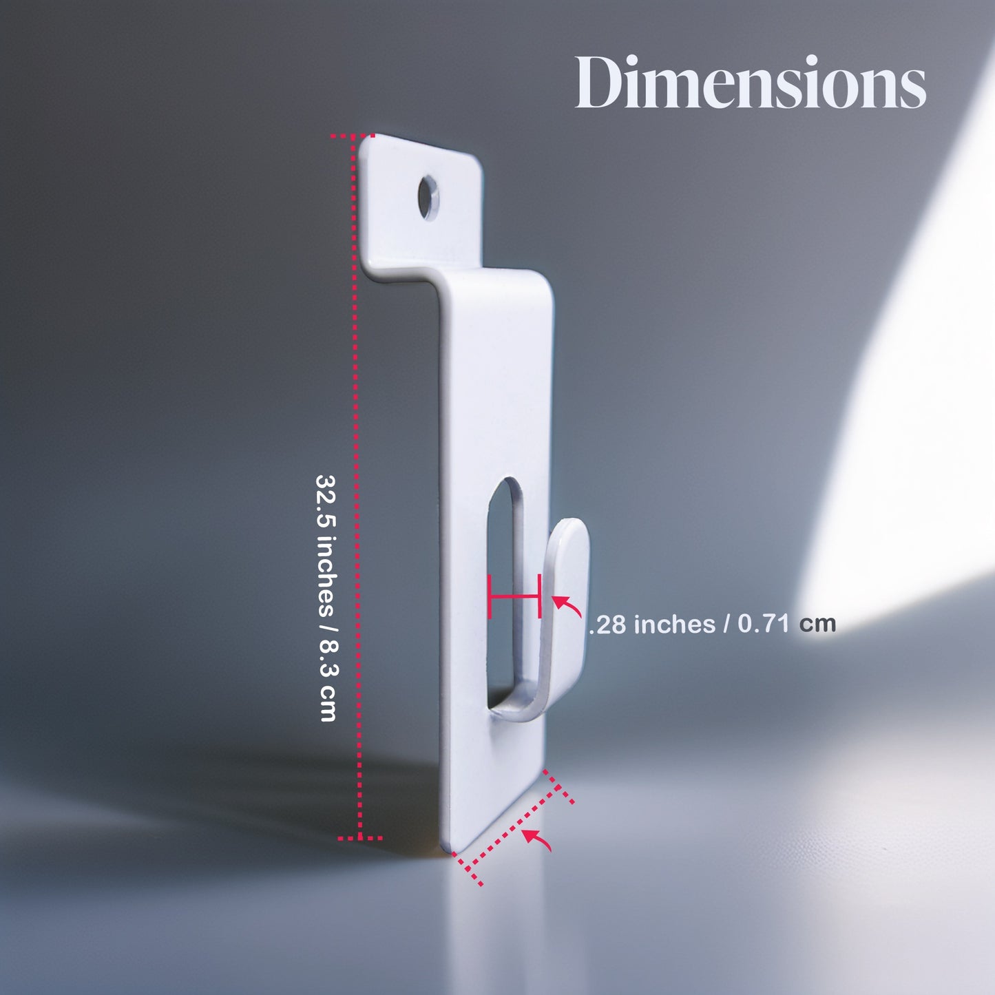 Slatwall Utility Notch Hook