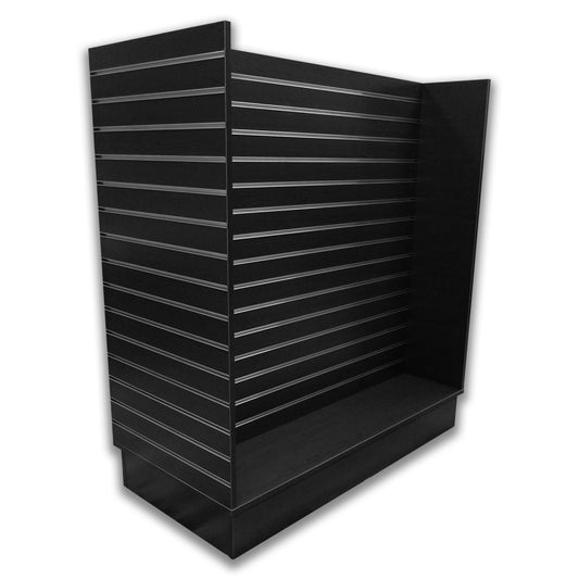 Deluxe Slatwall H Gondola Merchandiser With Metal Inserts 48" L