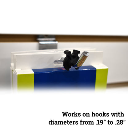 Black Hook Stoppers, Squeeze and Pinch Inventory Control Clips