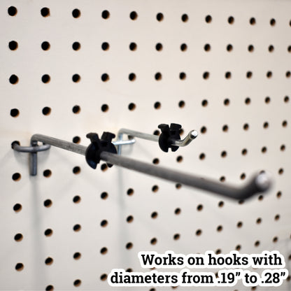 Black Hook Stoppers, Squeeze and Pinch Inventory Control Clips