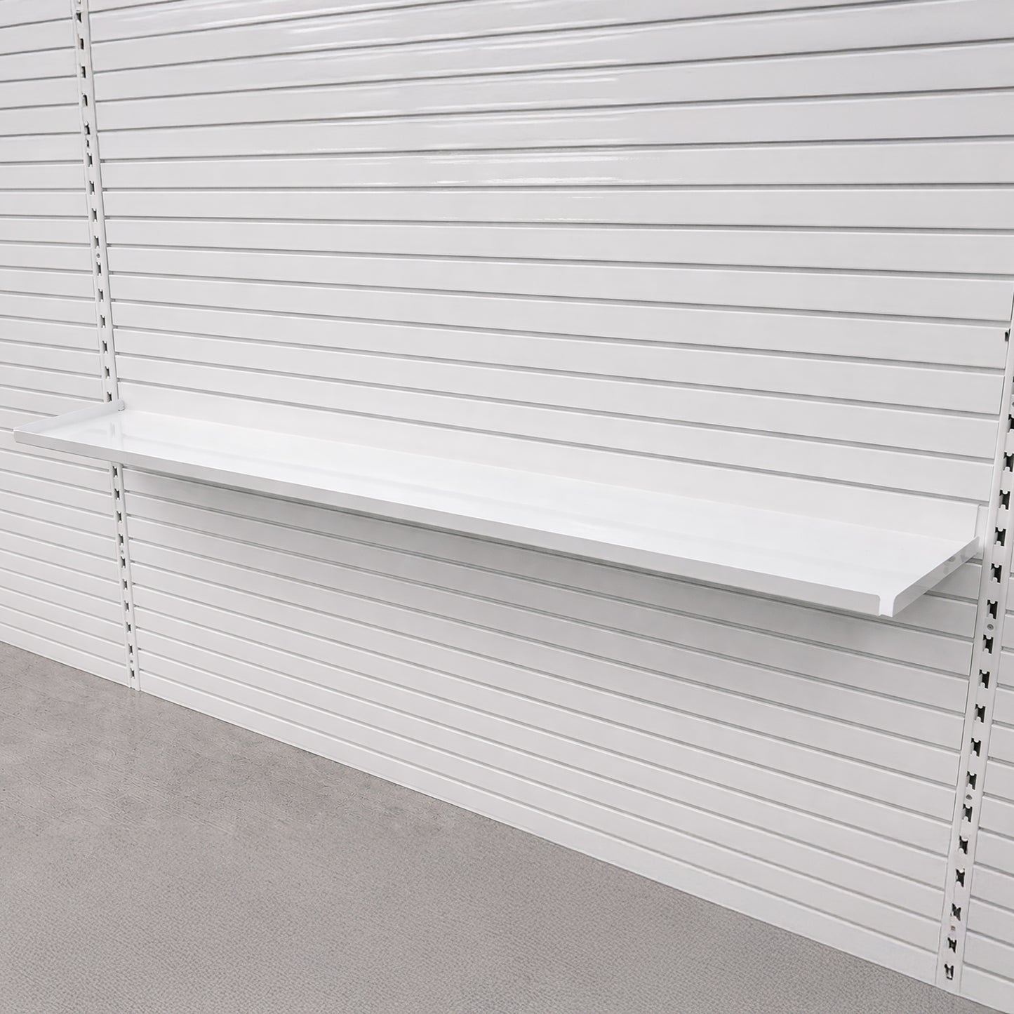 Wall Mount RX Pharmacy Metal Slatwall Mount Kit - 32"L or 48"L