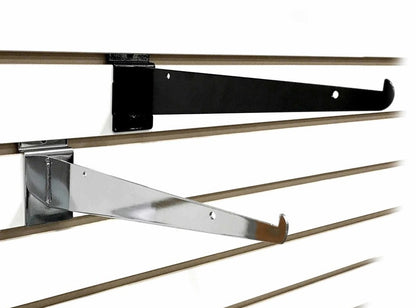 Slatwall Shelf Brackets 10" D - 25 or 50 Pack