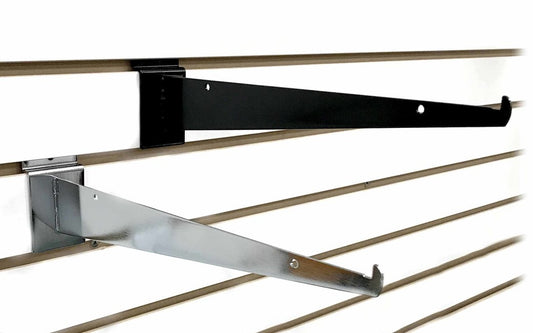 Slatwall Shelf Brackets 14" D - 25 or 50 Pack