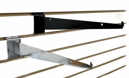 Slatwall Shelf Brackets 16" D - 25 or 50 Pack