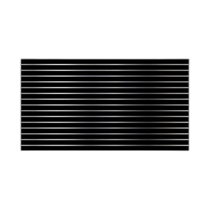 Slatwall Black 4x8 LPM With Silver Metal Inserts