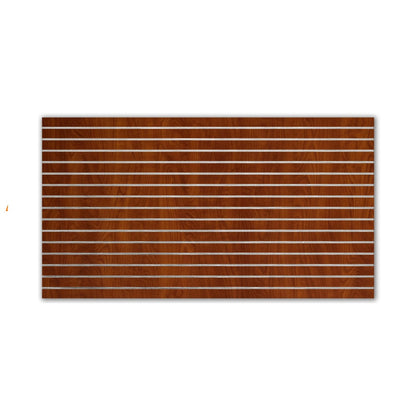 Slatwall Cherry 4x8 LPM With Silver Metal Inserts