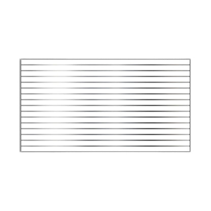 Slatwall Black 4x8 LPM With Silver Metal Inserts