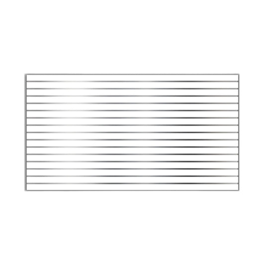 Slatwall Black 4x8 LPM With Silver Metal Inserts