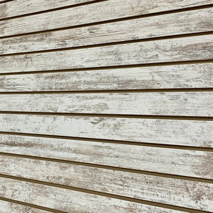 Slatwall White Rustic Farm 4x8 LPM