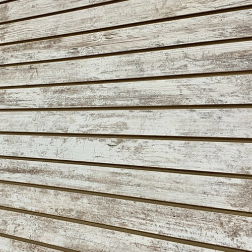 Slatwall White Rustic Farm 4x8 LPM