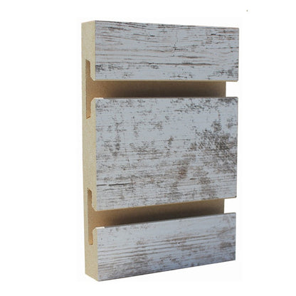 Slatwall White Rustic Farm 4x8 LPM
