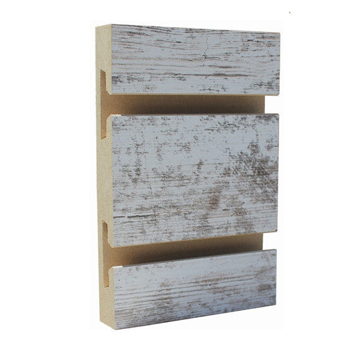 Slatwall White Rustic Farm 4x8 LPM