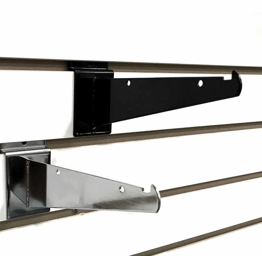 Slatwall Shelf Brackets 6" D - 50 Pack