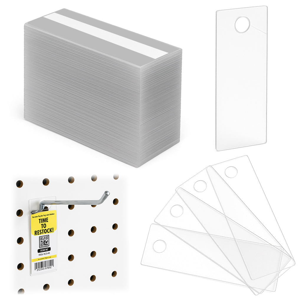 Peg Back Tag Label Holders