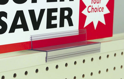 Gondola Shelf Top Cap Card & Sign Holding Grip