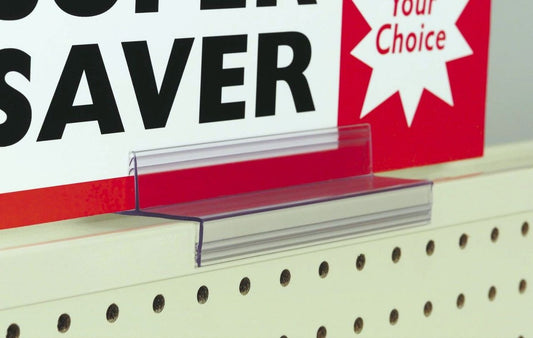 Gondola Shelf Top Cap Card & Sign Holding Grip