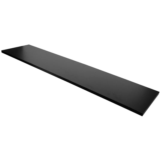 Melamine Wood Shelves 12" D x 48" L, Black, Maple or White